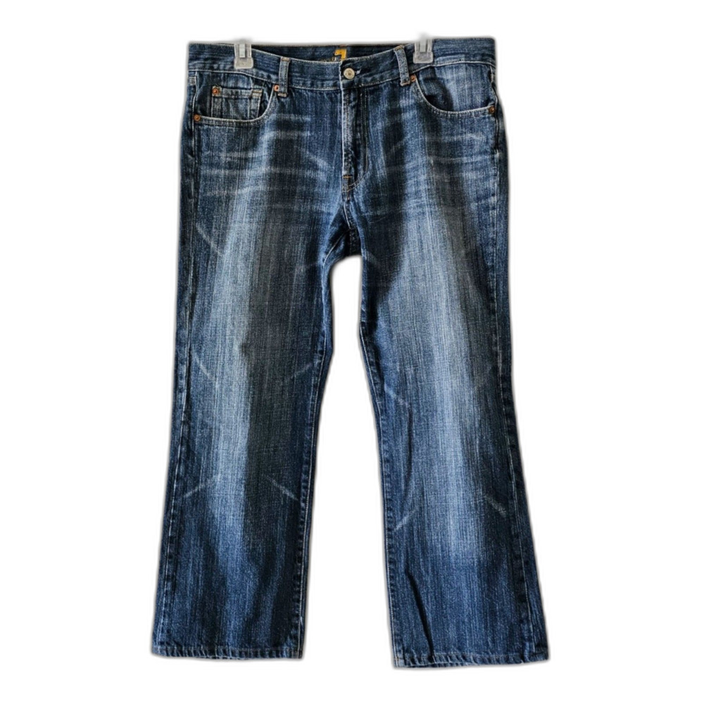 7 for All Mankind Men’s Cotton Denim Blue Jeans Size 34 Straight Leg